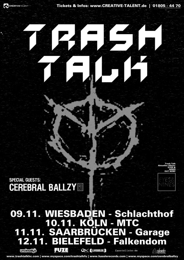 Photo zu 12.11.2010: Cerebral Ballzy, Splitside, Trash Talk - Falkendom - Bielefeld