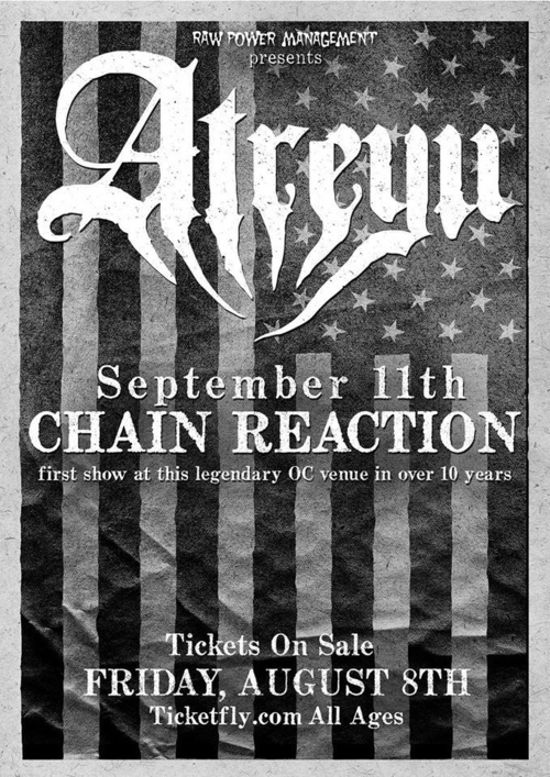 Photo zu 11.09.2014: Atreyu - Chain Reaction - Anaheim, CA