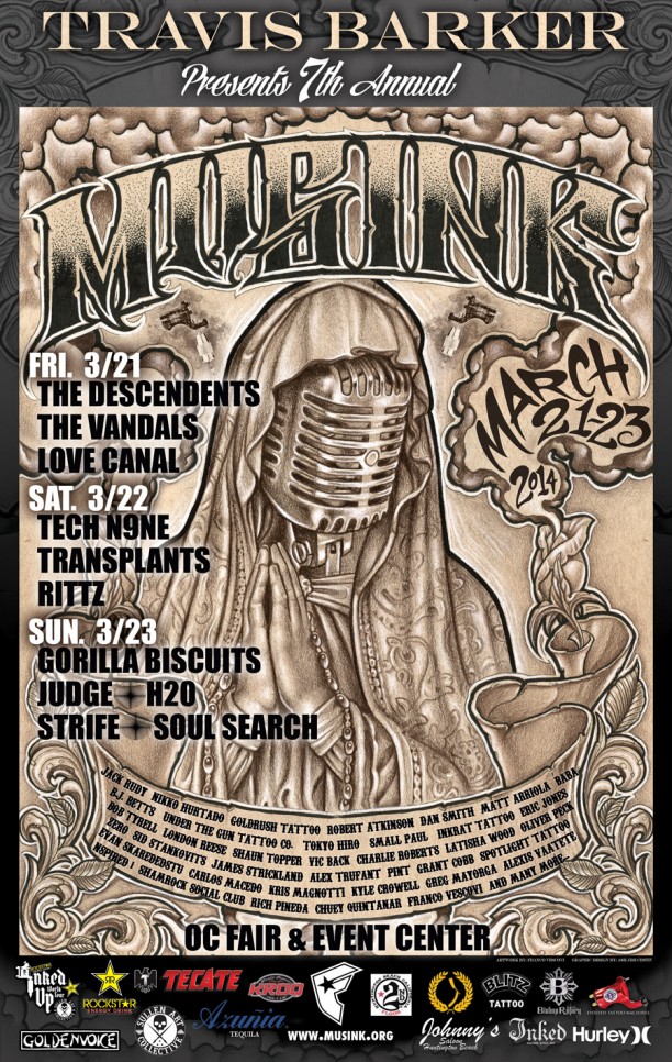 Photo zu 21.-23.03.2014: Musink Tattoo Convention & Music Festival - OC Fair & Event Center - Costa Mesa, CA