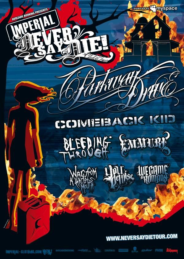 Photo zu 29.10.2010: War From A Harlots Mouth, Bleeding Through, Comeback Kid, Parkway Drive, We Came As Romans, Emmure, Your Demise - Turbinenhalle - Oberhausen