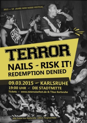 Photo zu 09.03.2015: Terror, Nails, Risk It, Redemption Denied - Karlsruhe - Stadtmitte