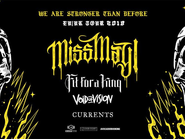 Photo zu 17.02.2018: MISS MAY I, FIT FOR A KING, VOID OF VISION, CURRENTS - Nürnberg - Z-Bau
